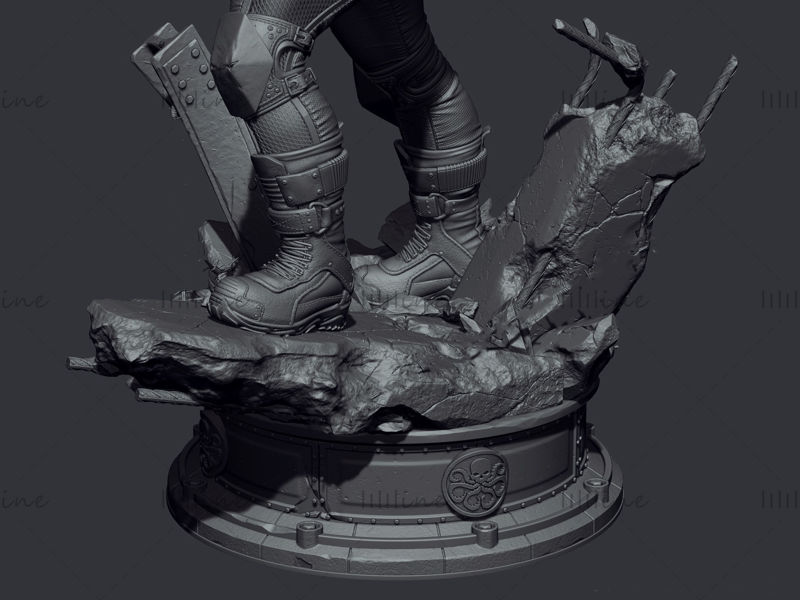 Captain America Hydra 3D STL modell 3D nyomtatáshoz
