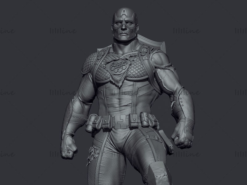 Capitán América Hydra 3D modelo STL para impresión 3D