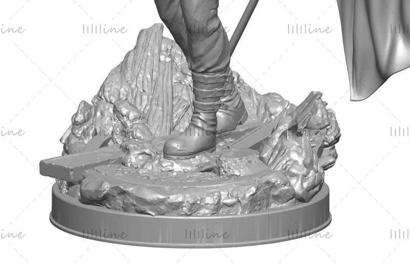 Captain America Statue model 3D STL pentru imprimare 3D