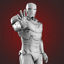 Iron man 3D-model STL voor 3D-printen CNC-router Carved