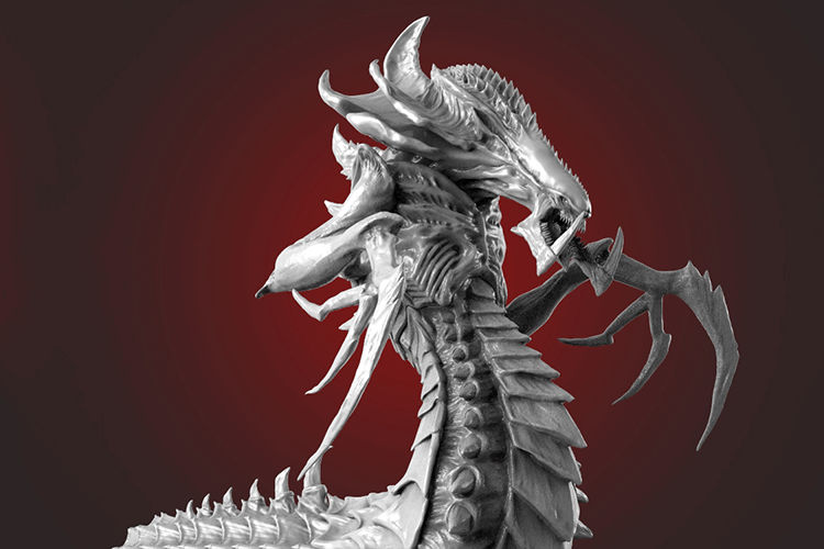 Hydralisk Figurine 3D model STL for 3D Printing