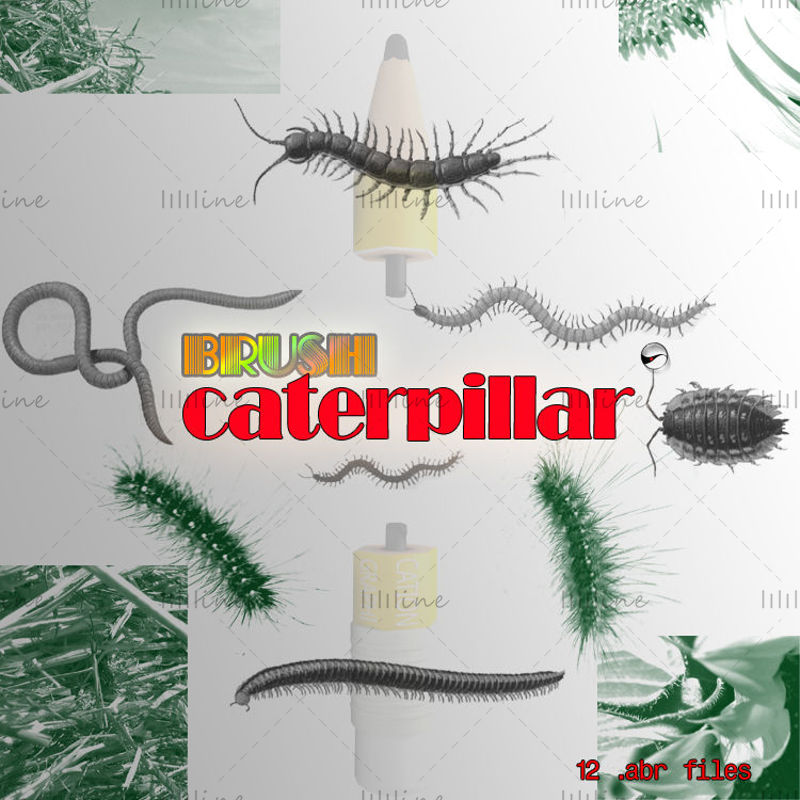 Brush Caterpillar】 -PS børste