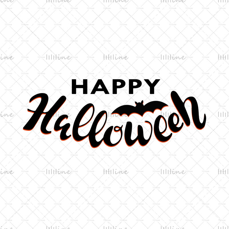 Ilustración de vector de feliz Halloween