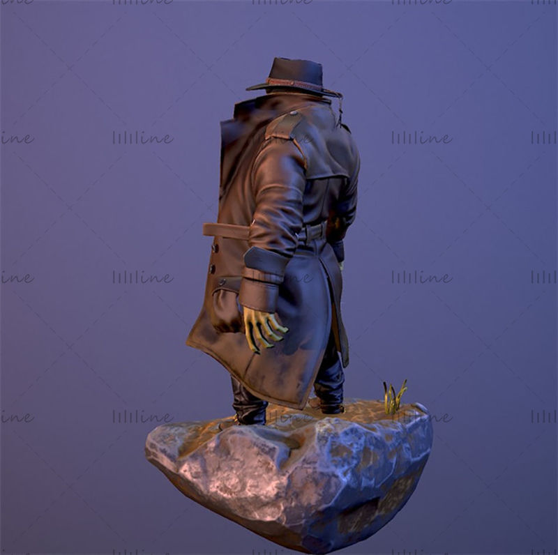 Модель Frog Cowboy Officer 3D Print Модель в формате STL для 3D-печати