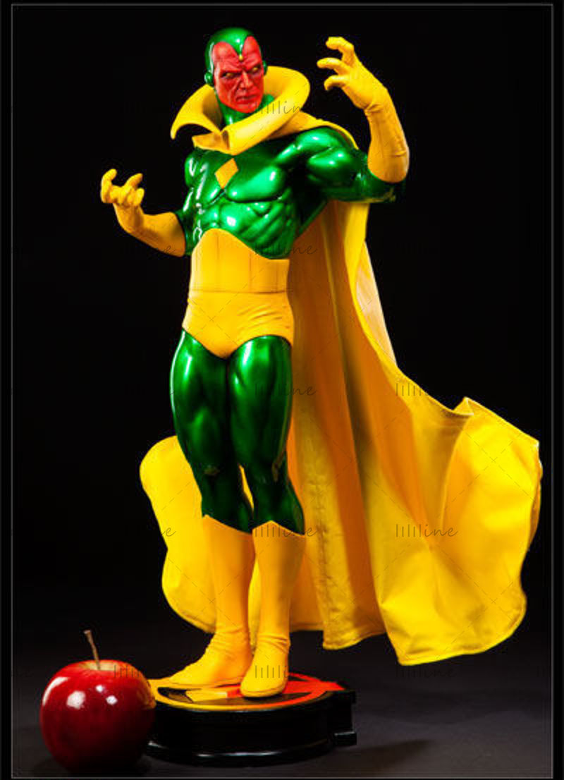 幻视漫威超级英雄3D模型STL用于3D打印模型