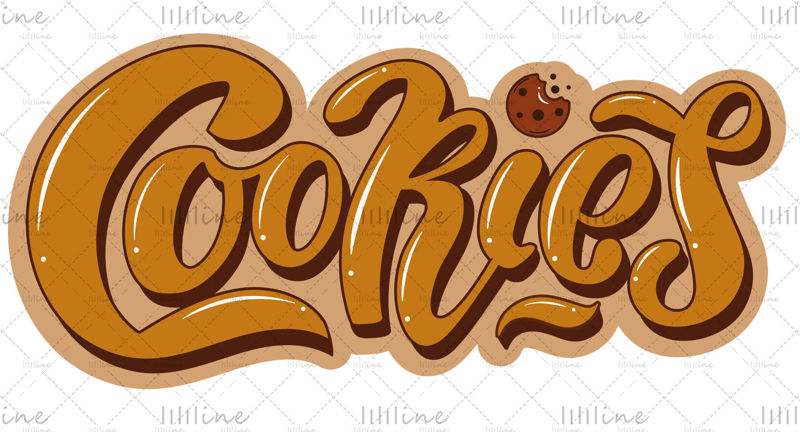 Cookies digital hand lettering