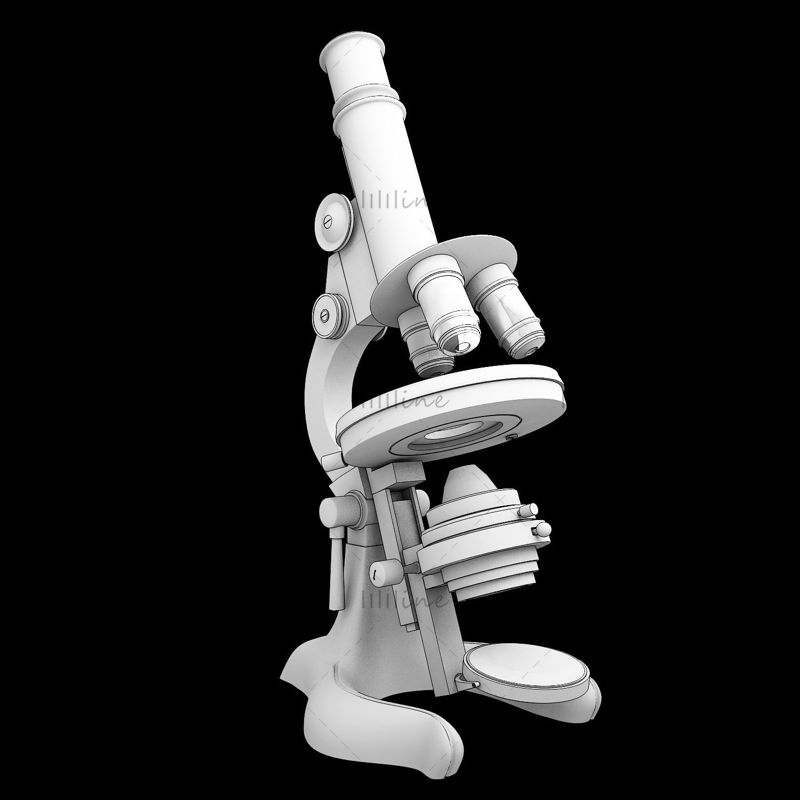 3D-model van medische microscoop
