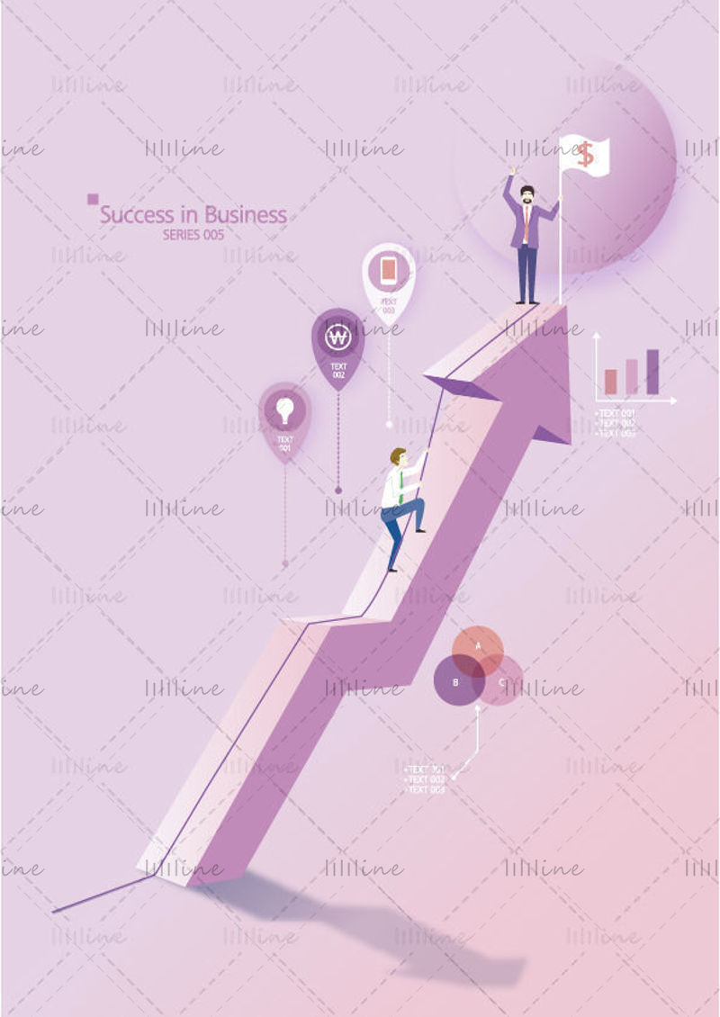 Vector illustration of business data