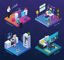 Virtual Augmented Reality Life Work Illustration