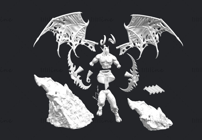 3D-модель Illidan Stormrage для 3D-печати 3D-модель для печати