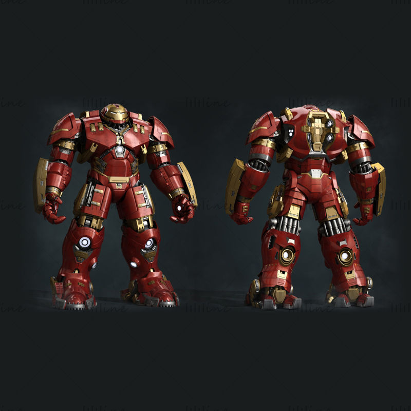 Iron Man Hulkbuster Armor 3D modell 3D nyomtatáshoz