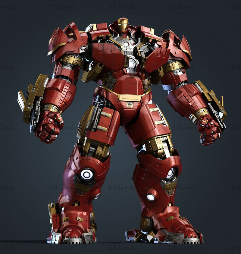 Iron Man Hulkbuster Armor 3D modell 3D nyomtatáshoz