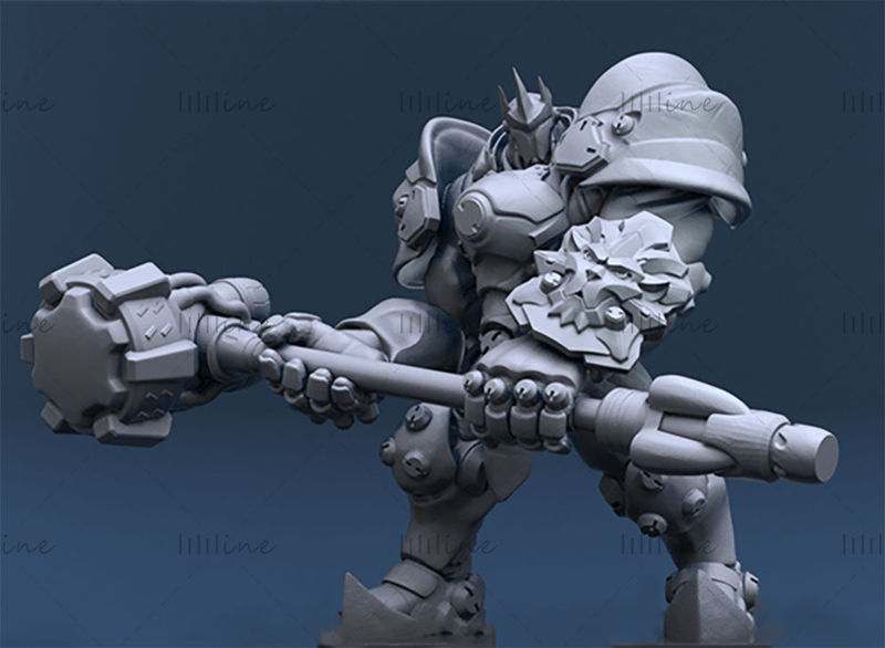Reinhardt Statue 3D Print model for 3D Printing