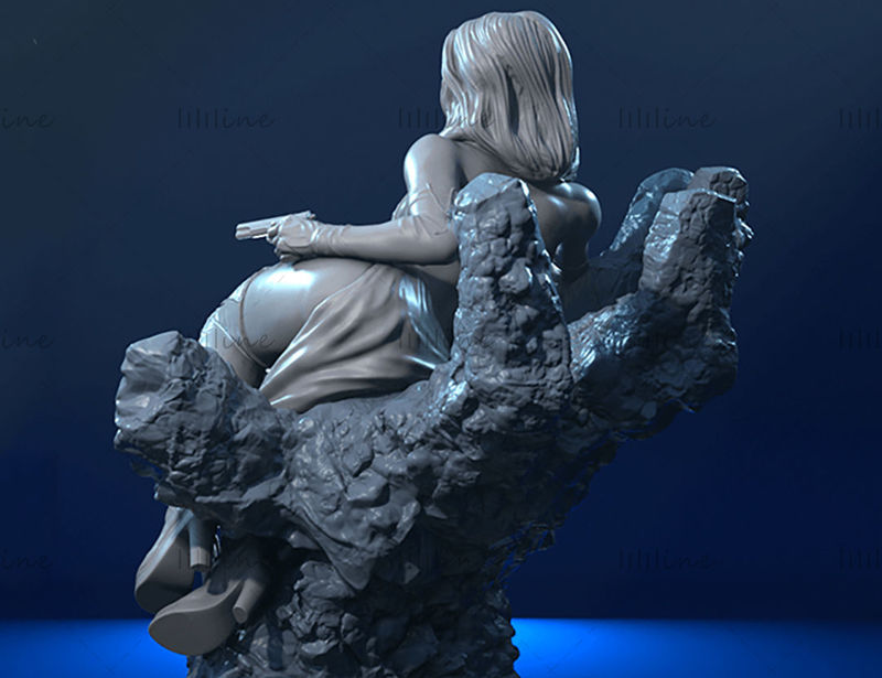 Mystique X-men Figurine modelo 3D para impresión 3D