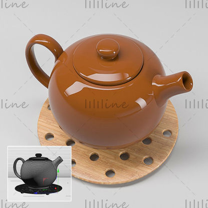 Китайский чайник 3d модель