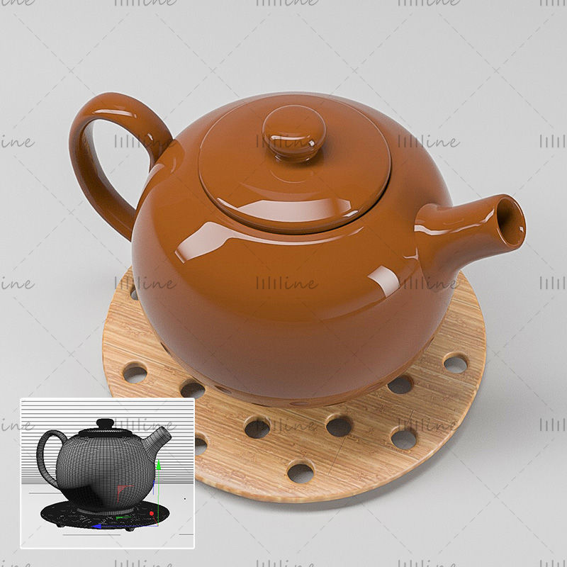 Китайский чайник 3d модель