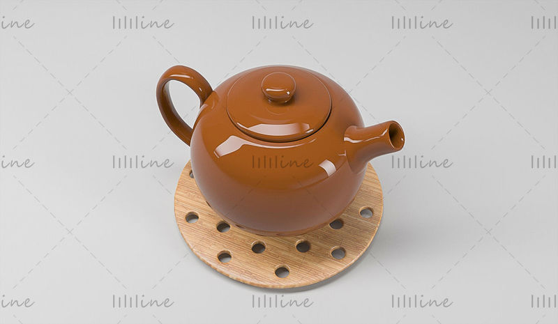 Čínský čajník 3d model