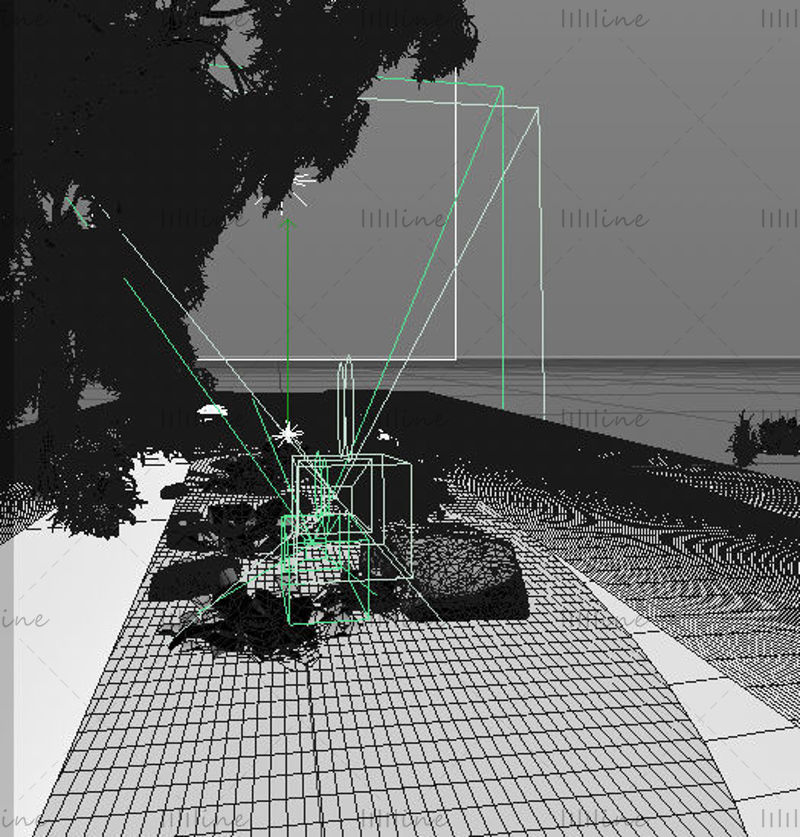 نموذج مشهد الغابات 3D