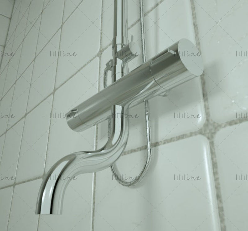 Bathroom shower 3D model