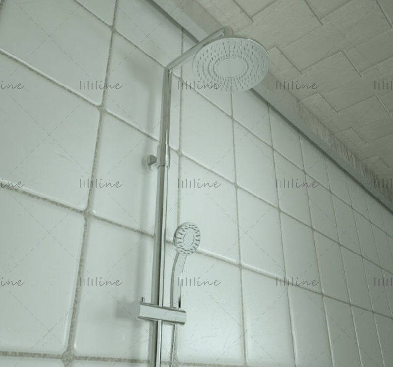 Bathroom shower 3D model