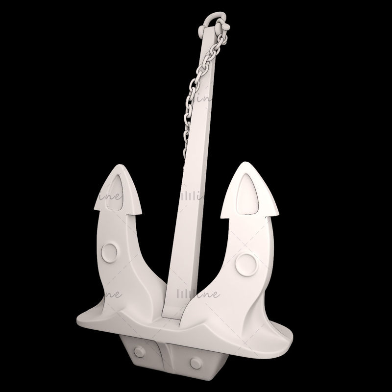 Ship Anchor 3D Model