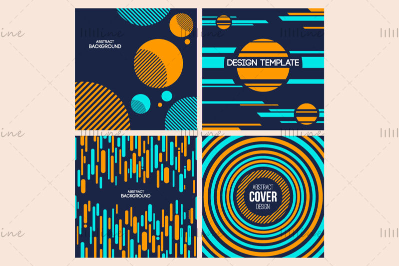 20 abstrakte Cover-Design-Vorlagen