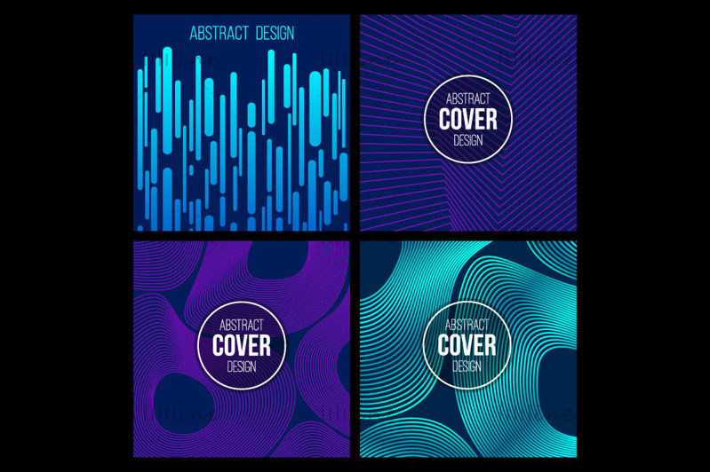 20 abstract creative cover design templates