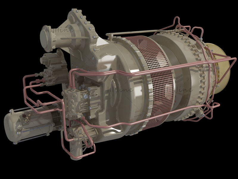 Aircraft Engine 3D Model