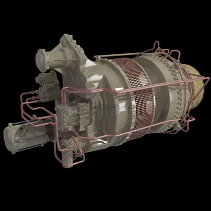 Aircraft Engine 3D Model