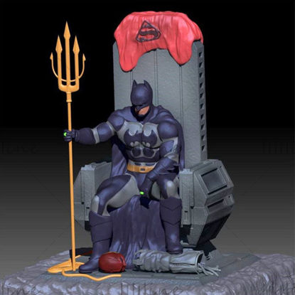Batman-standbeeld 3D-model - Klaar om af te drukken 3D-afdrukmodel