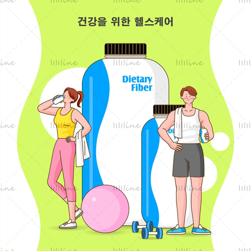 Ilustración de ejercicio físico
