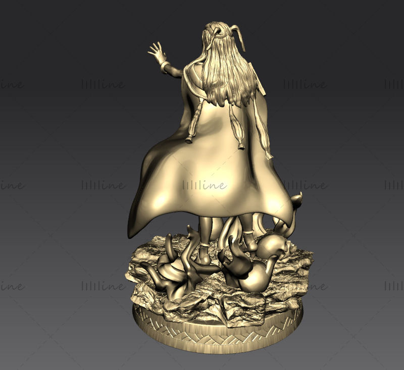 نموذج مصغر ثلاثي الأبعاد لـ Dark Mage لـ 3D Print STL File
