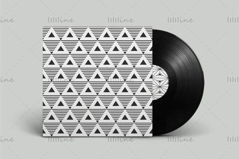 10 seamless geometric triangles vector patterns