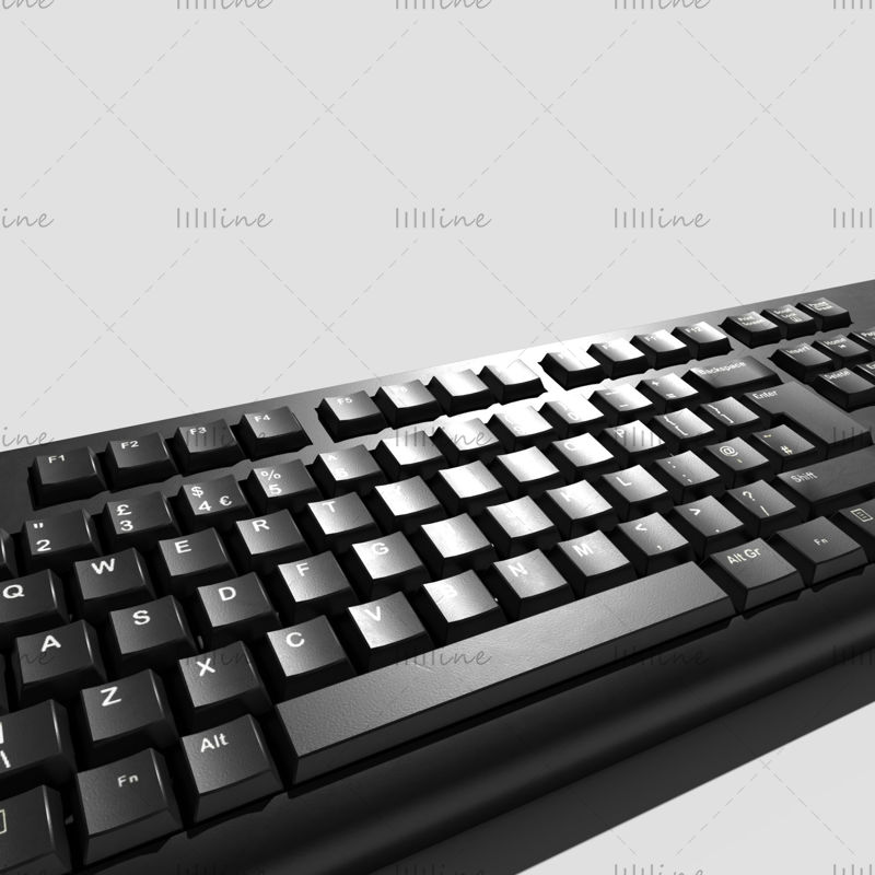Универсальная 3D-модель клавиатуры