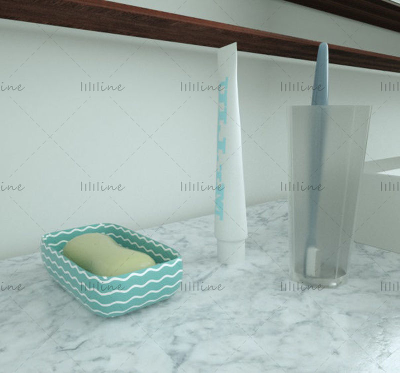 Bathroom supplies 3D model