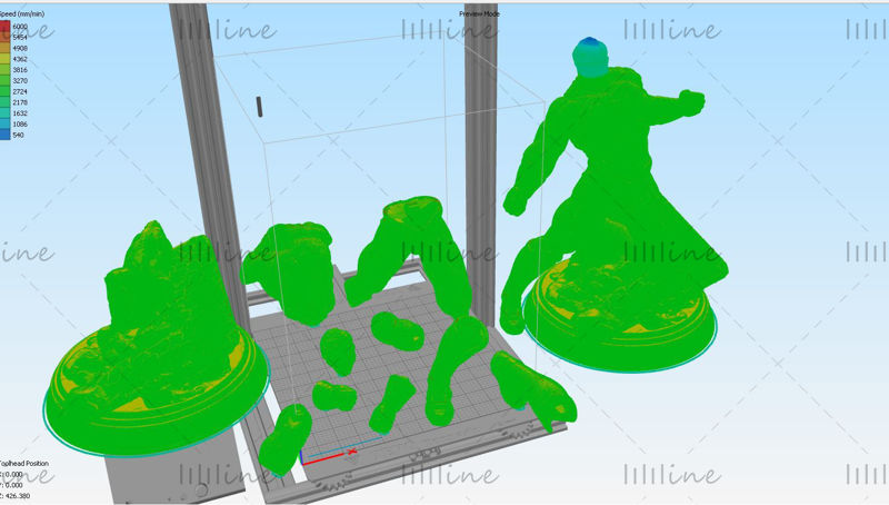 Superman Statue 3D model Printable for 3D print STL format