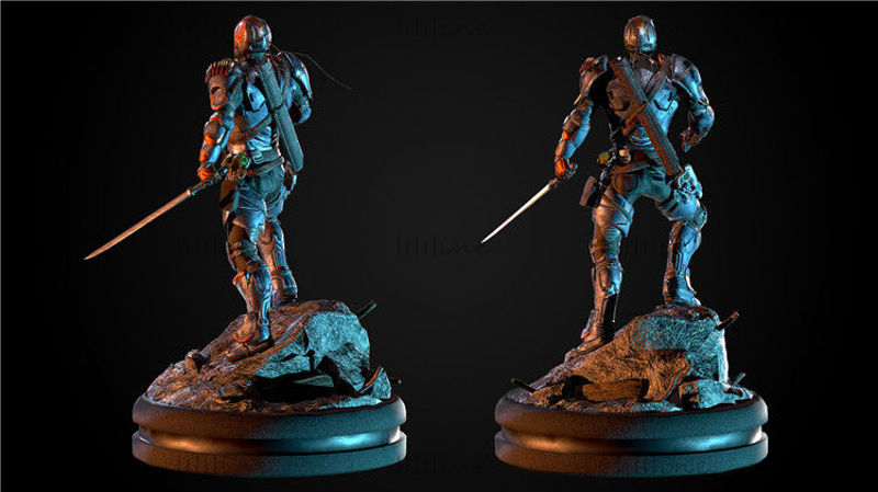 Статуя DeathStroke 3D модель для печати
