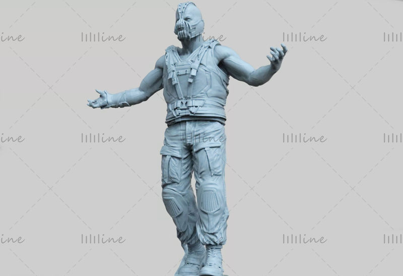 Modelo 3d de la película Bane listo para imprimir