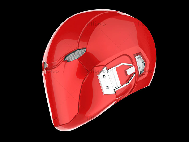 Red Hood Injustice 2 Helmet نموذج ثلاثي الأبعاد جاهز للطباعة