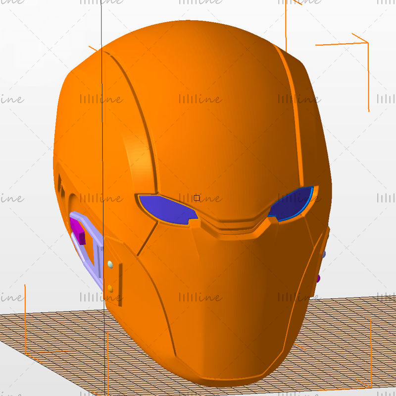 Red Hood Injustice 2 Helm 3D-model Klaar om af te drukken