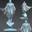 Superman Miniaturen 3D-Modell fertiger Druck