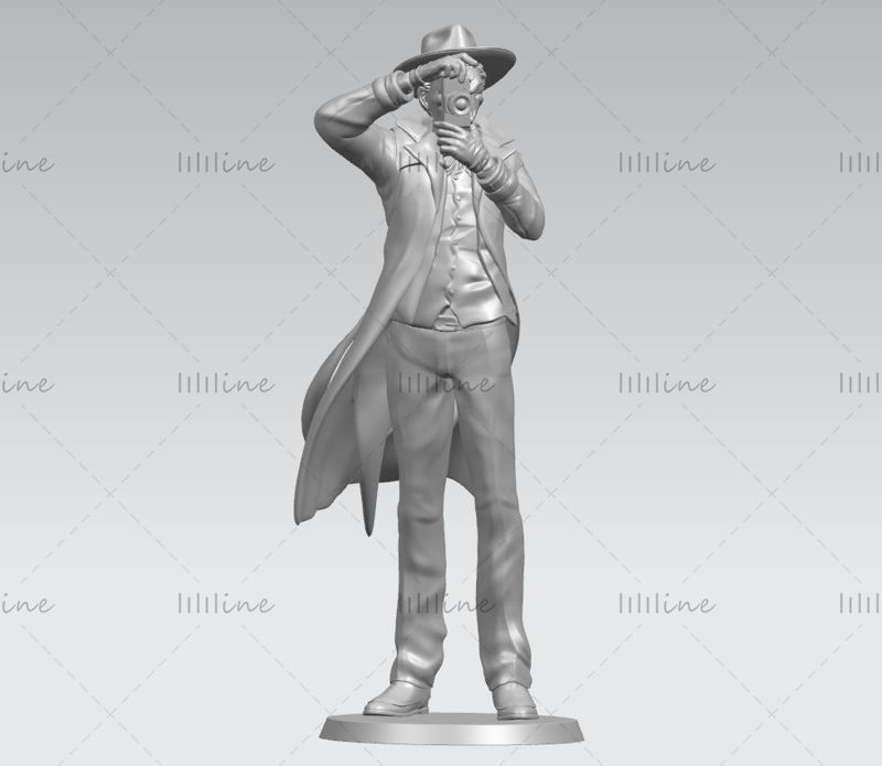 Estatua Joker toma una foto modelo 3D listo para imprimir