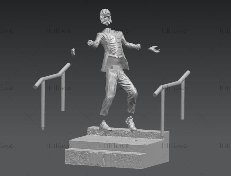 Joker minyatürleri 3D model hazır baskı