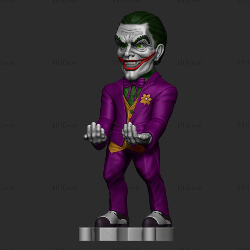 Heykel Joker anime 3D model hazır baskı