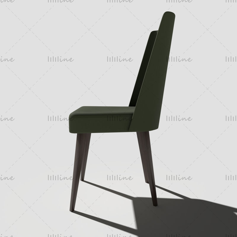 软垫椅子 3D 模型