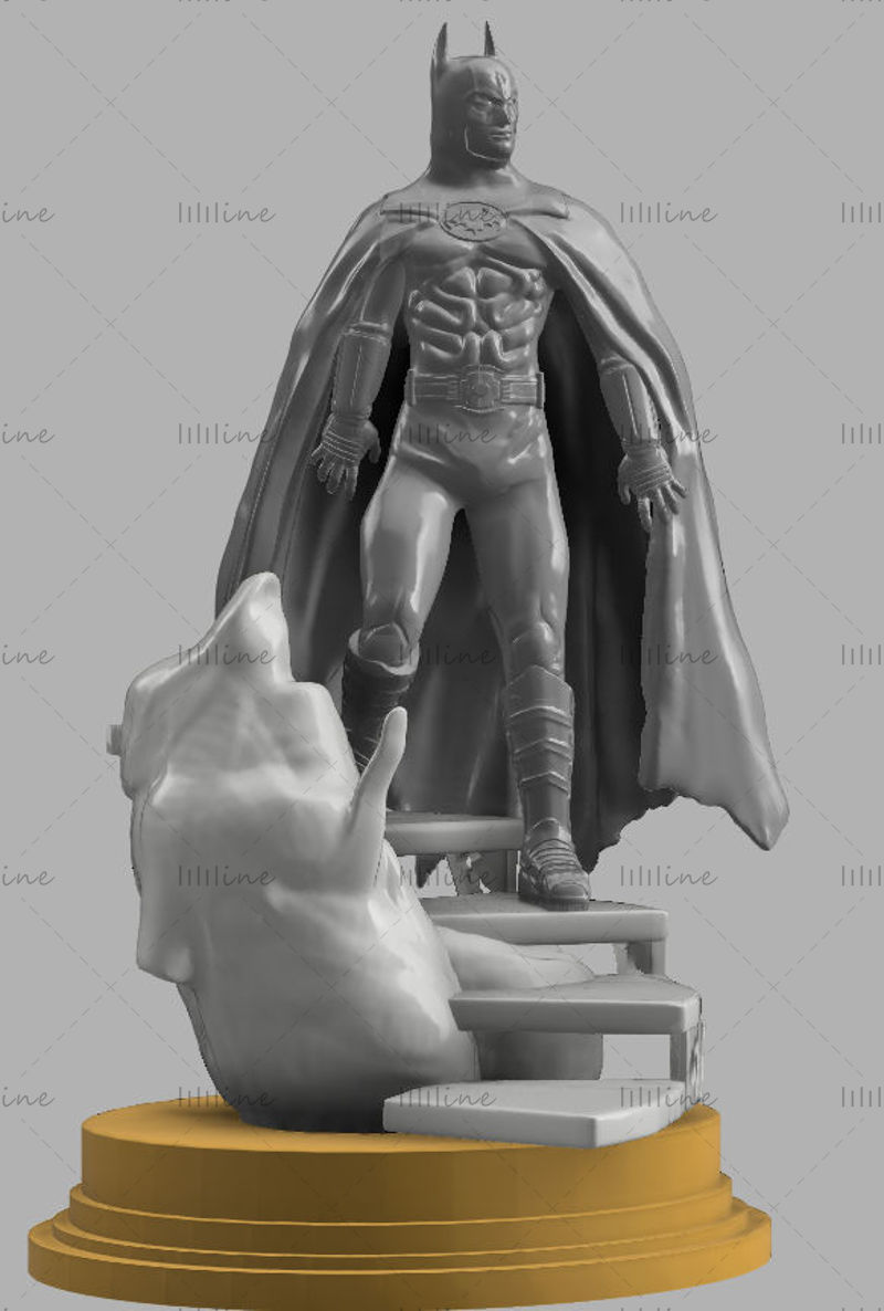 蝙蝠侠 1989 迈克尔基顿雕像 3d 模型可3D打印