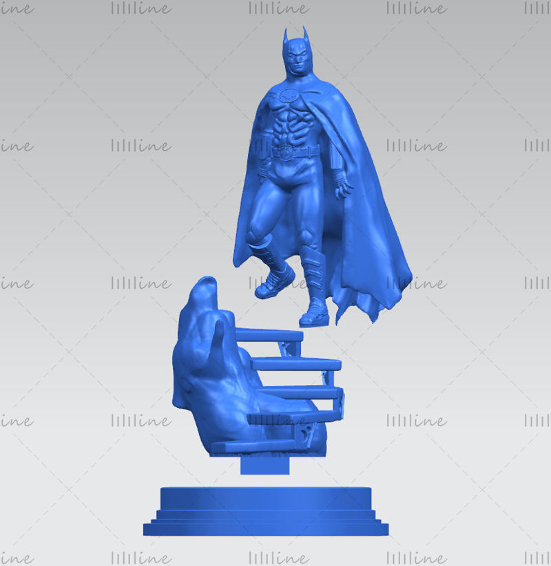 Batman 1989 Michael keaton statue 3d model ready print