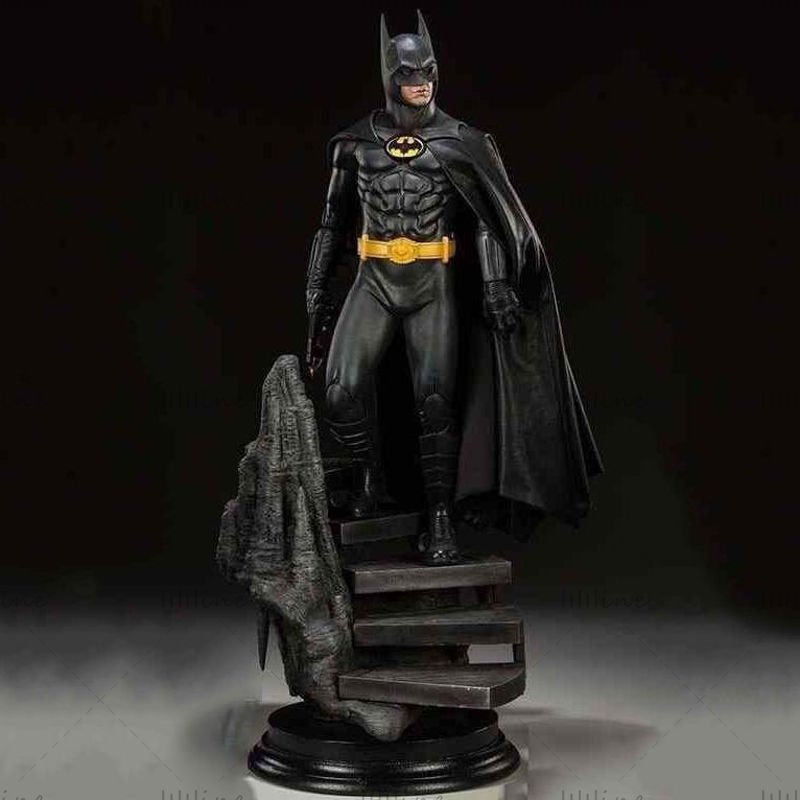 Batman 1989 Michael Keaton statue modèle 3d prêt à imprimer