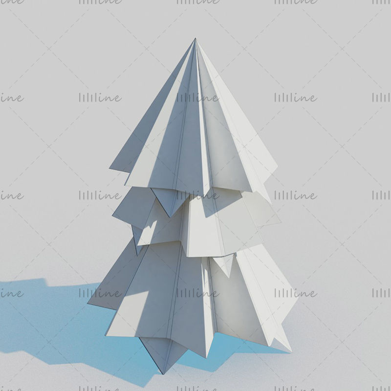 Paquete de origami modelo 3D