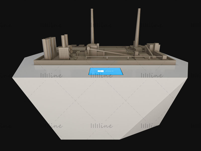 Multimédiás homokasztal 3D modell
